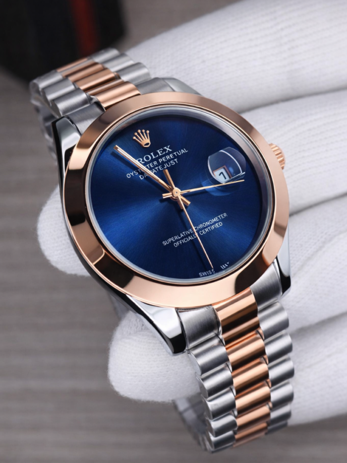 Rolex Mens Clean Dial Watch - Image 4